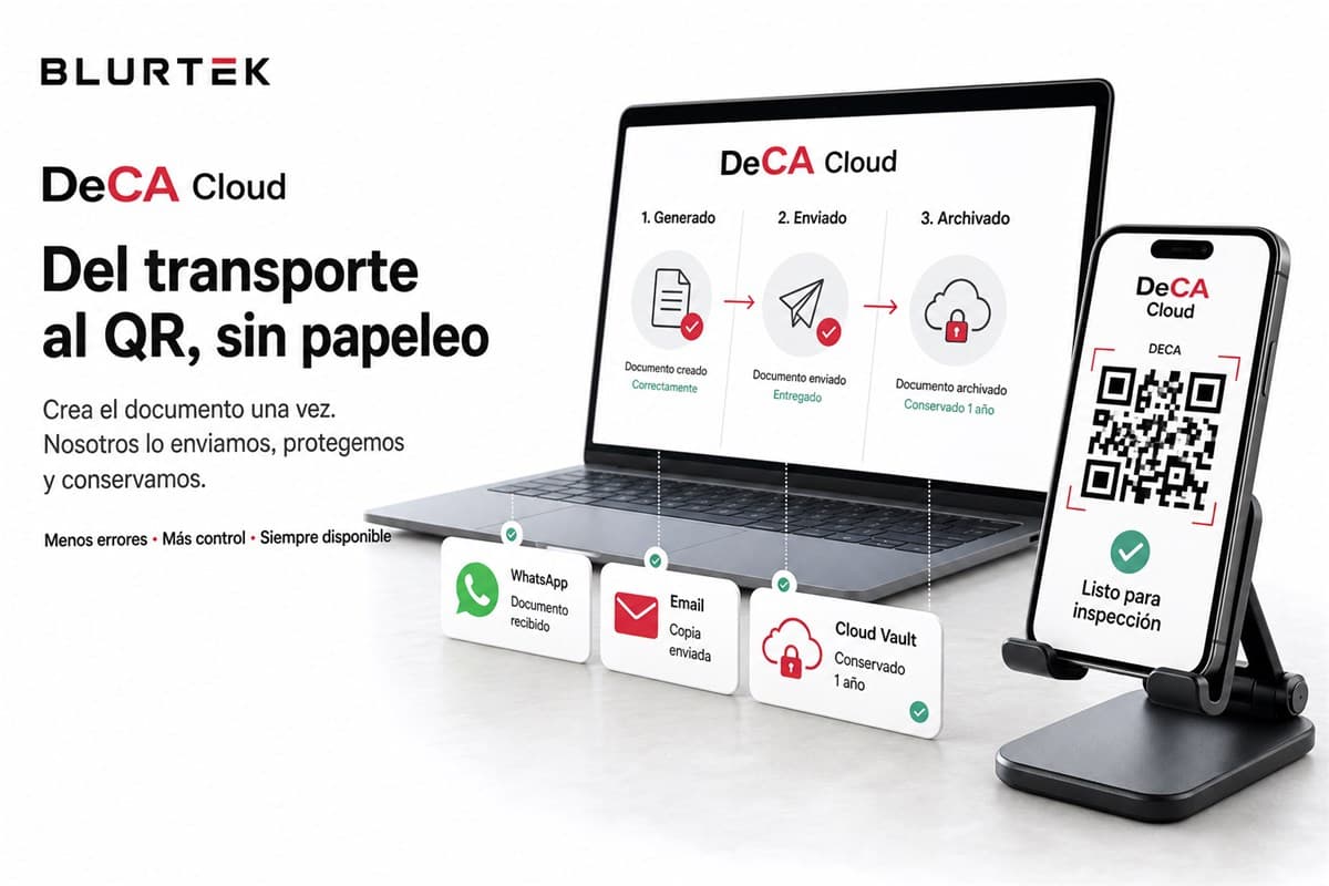 DeCA Cloud de Blurtek para transporte por carretera